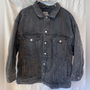 Urban Outfitters Black Oversized Jean Jacket